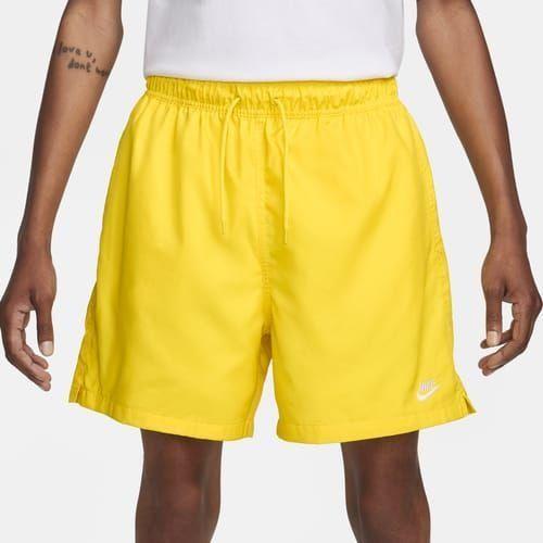 Nike Shorts Club Woven Flow - Yellow/white, size Medium on Productcaster.