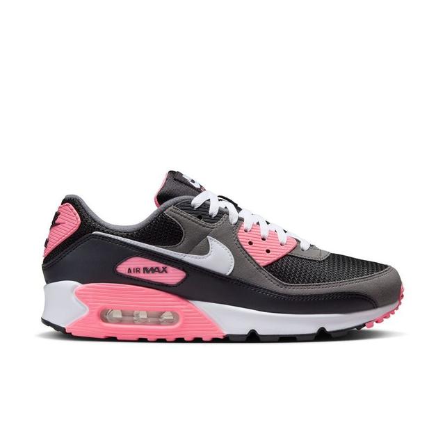 Nike Sneaker Air Max 90 - Schwarz/Weiß/Iron Grau/Sunset Pulse, Größe 46 on Productcaster.