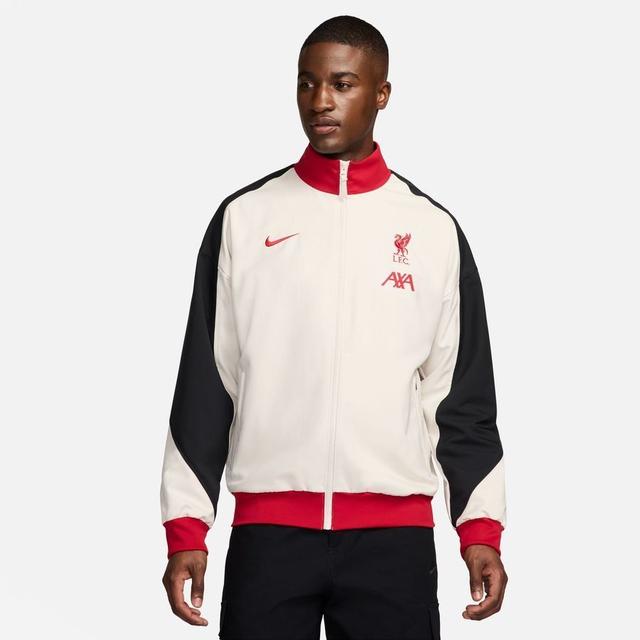 Liverpool Trainingsjacke Strike Anthem - Light Orewood Brown/schwarz/rot - Nike, Größe ['Medium'] on Productcaster.