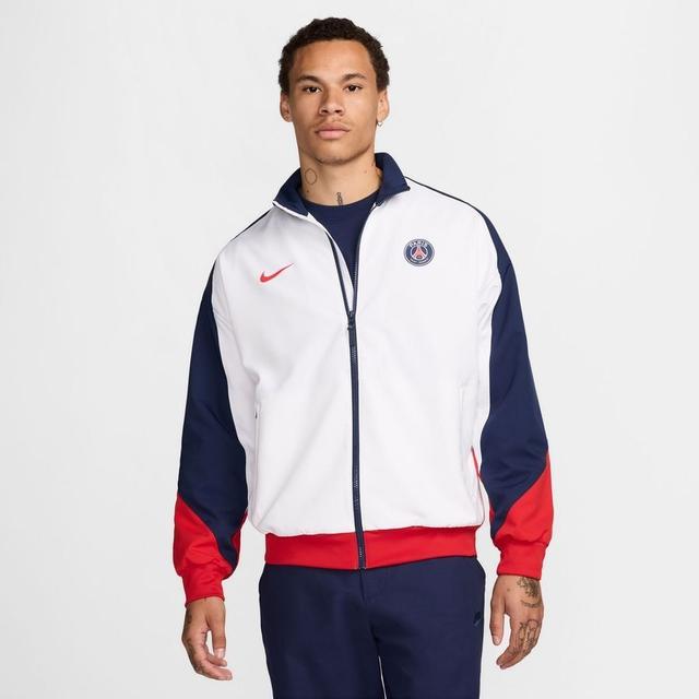 Paris Saint Germain Training Jacket Strike Anthem - White/midnight Navy/university Red - Nike, size XX-Large on Productcaster.