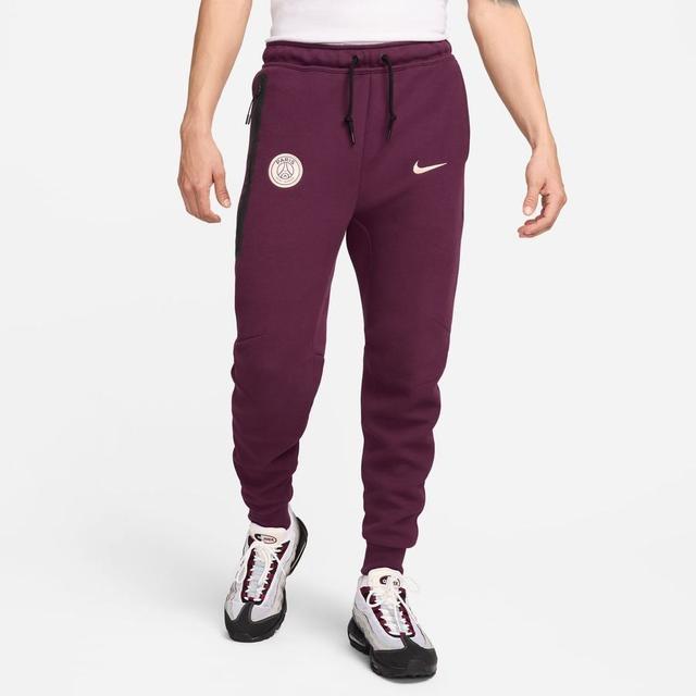 Paris Saint-germain Trainingsbroek Nsw Tech Fleece - Bordeaux/oranje - Nike, maat Large on Productcaster.