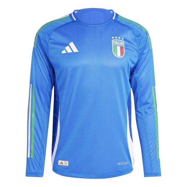 Italien Hjemmebanetrøje EURO 2024 Authentic Lange Ærmer - adidas, størrelse Small on Productcaster.