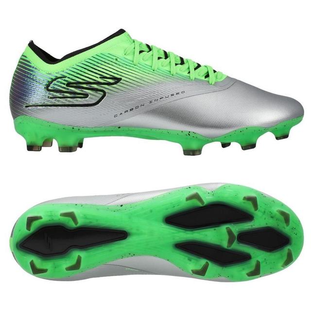 Skechers Razor Fg Laser Comfort - Silver/lime Green, size 42½ on Productcaster.