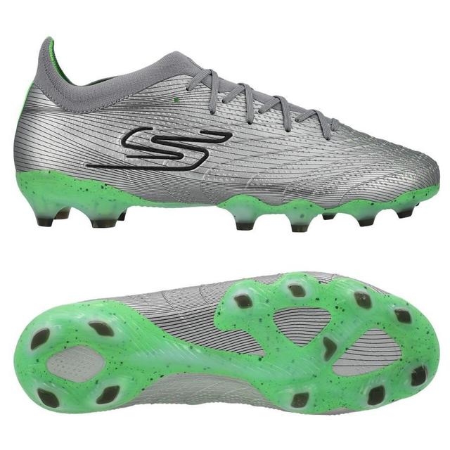 Skechers Skx_01 Low Fg Laser Comfort - Silver/lime Green, size 41 on Productcaster.