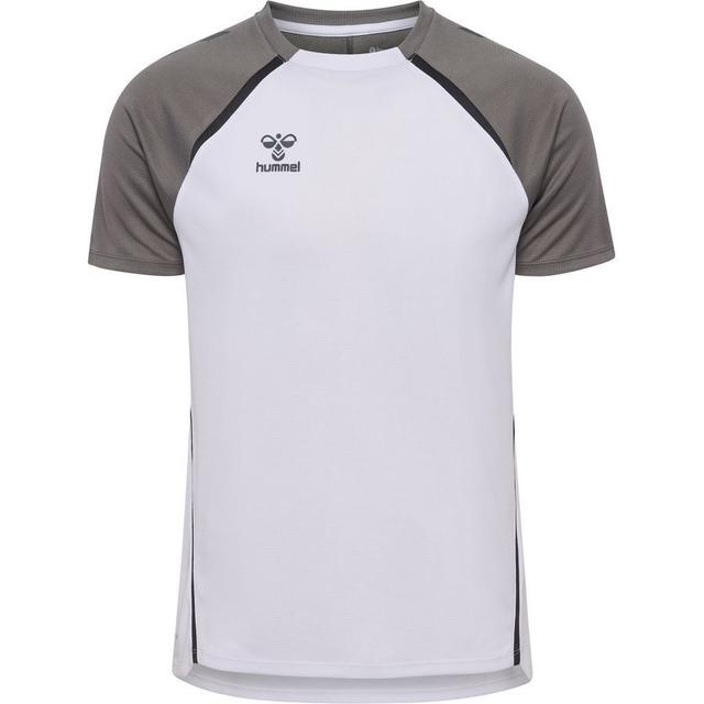 Hummel Training T-shirt Hmllead 2.0 - White/steel Gray/black, size Large on Productcaster.