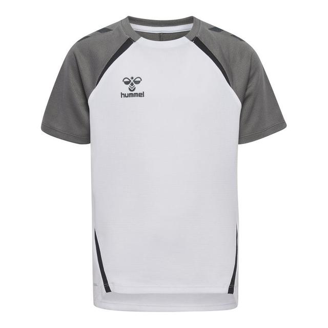 Hummel Training T-shirt Hmllead 2.0 - White/steel Gray/black Kids, size 164 cm on Productcaster.