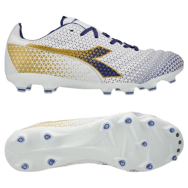 Diadora Brasil Elite Gr Lt Lp12 Fg - White/mazarine Blue/gold, size ['43 on Productcaster.