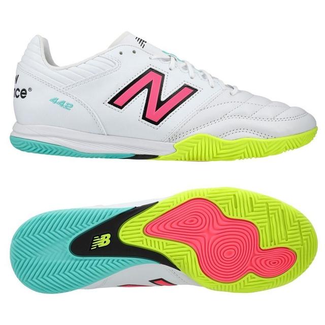 New Balance 442 2.0 Pro In - White/purple/volt - Indoor (Ic), size 37½ on Productcaster.