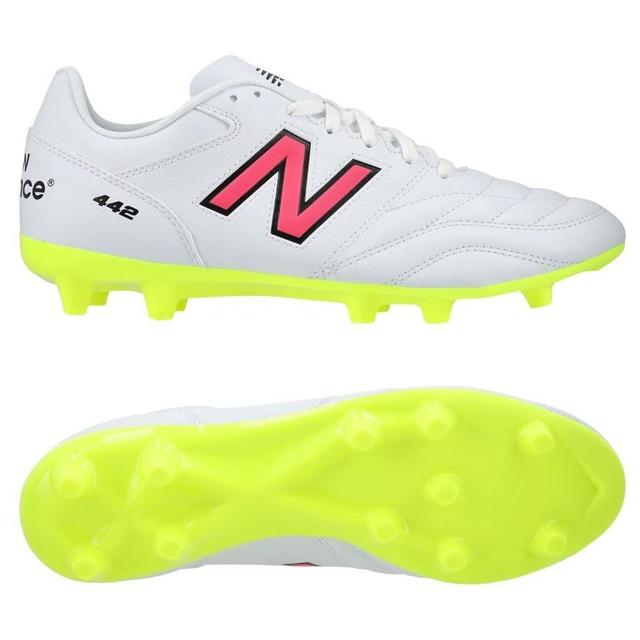 New Balance 442 2.0 Academy Fg - White/purple/volt - Grass (Fg), size 47½ on Productcaster.