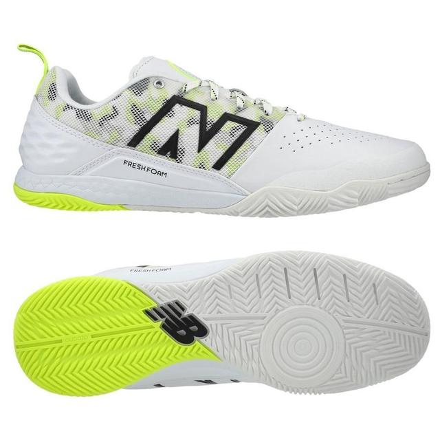 New Balance Audazo V6 Pro In - White/volt - Indoor (Ic), size 42 on Productcaster.