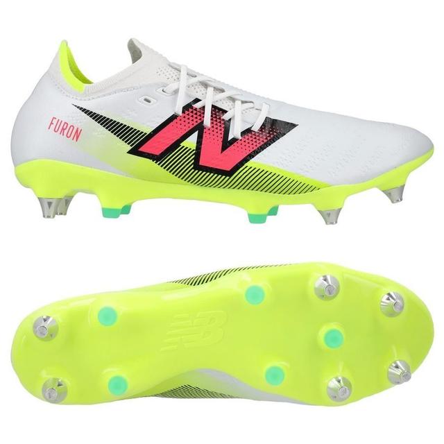 New Balance Furon V7 Pro Sg - White/purple/volt - Soft Ground (Sg), size 45½ on Productcaster.