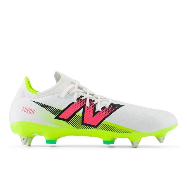 New Balance Furon V7 Pro Sg - Vit/lila/neon - ['Soft Ground (Sg)'], storlek 41½ on Productcaster.