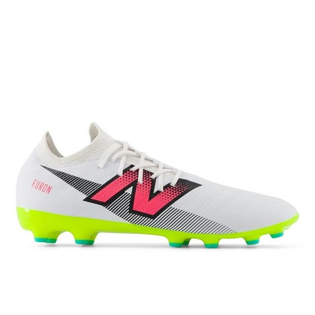 New Balance Furon V7 Destroy Ag - Hvit/lilla/neon - ['Kunstgress (Ag)'], størrelse 40 on Productcaster.