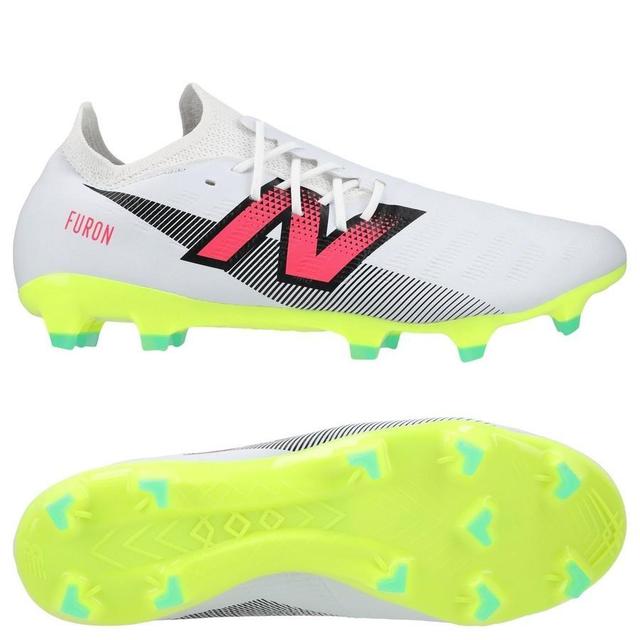 New Balance Furon V7 Destroy Fg - White/purple/volt - Grass (Fg), size 44½ on Productcaster.