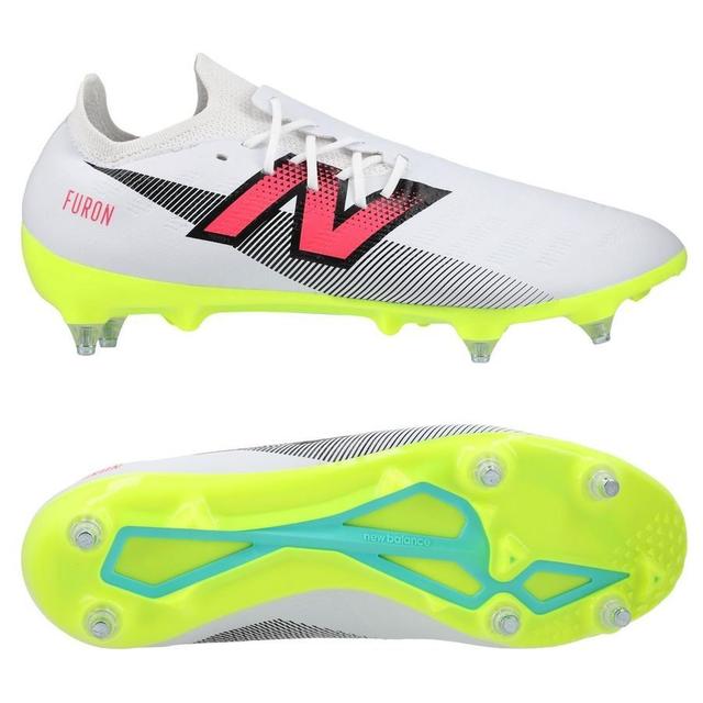 New Balance Furon V7 Destroy Sg - White/purple/volt - Soft Ground (Sg), size 47 on Productcaster.