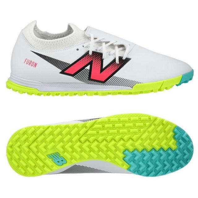 New Balance Furon V7 Dispatch Tf - White/purple/volt - Turf (Tf), size 45½ on Productcaster.