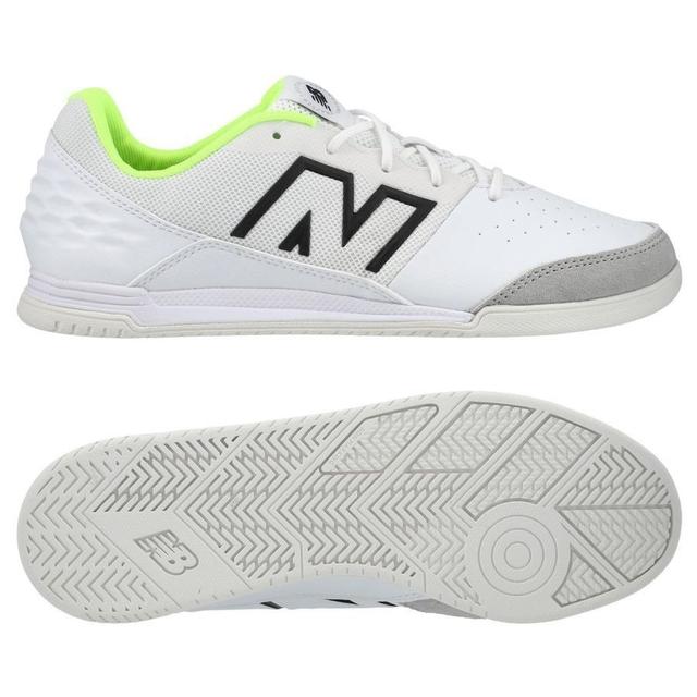 New Balance Audazo V6 Command In - White/volt Kids - Indoor (Ic), size 35½ on Productcaster.