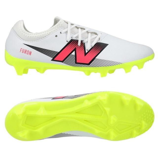 New Balance Furon V7 Dispatch Fg - White/purple/volt Kids - Grass (Fg), size 30 on Productcaster.