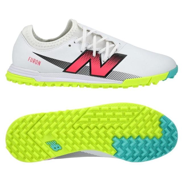 New Balance Furon V7 Dispatch Tf - White/purple/volt Kids - Turf (Tf), size 36 on Productcaster.