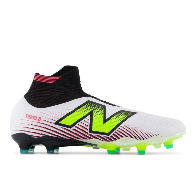 New Balance Tekela V4 Pro Fg - Hvid/lilla/neon - Græs (Fg), størrelse 46½ on Productcaster.