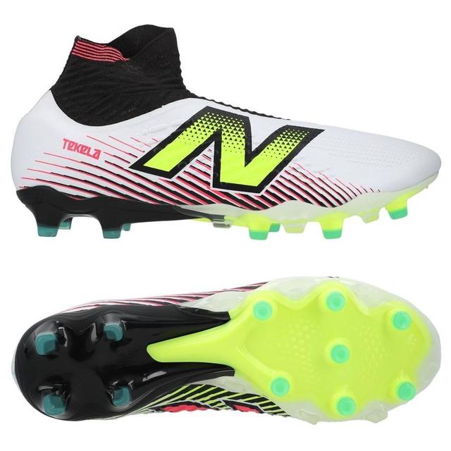 New Balance Tekela V4 Pro Fg - White/purple/volt - Grass (Fg), size 40 on Productcaster.