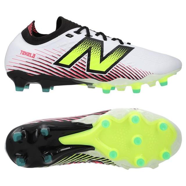 New Balance Tekela V4 Pro Low Fg - White/purple/volt - Grass (Fg), size 47 on Productcaster.