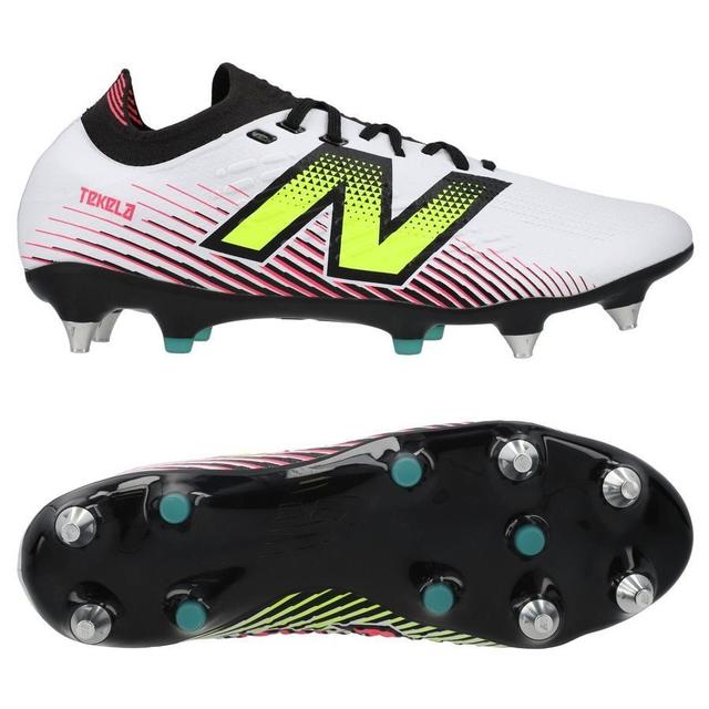 New Balance Tekela V4 Pro Low Sg - White/purple/volt - Soft Ground (Sg), size 39½ on Productcaster.