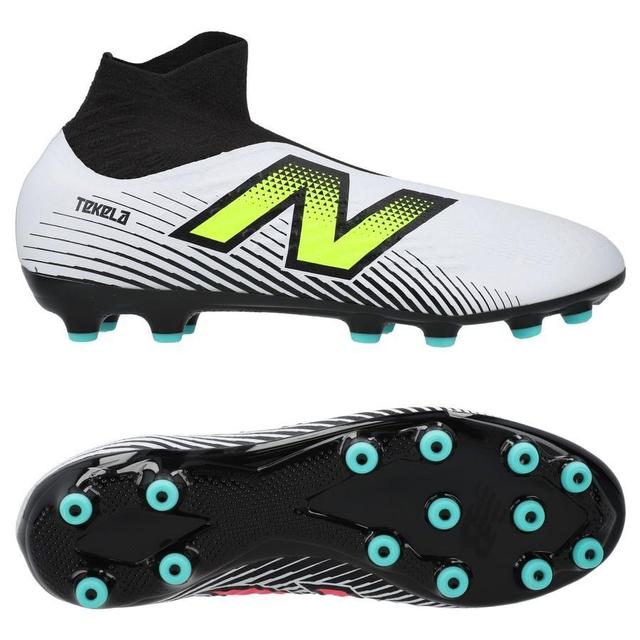 New Balance Tekela V4 Magia Ag - White/purple/volt - Artificial Grass (Ag), size 37½ on Productcaster.