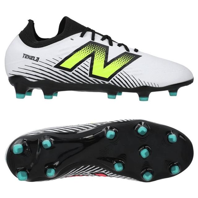 New Balance Tekela V4 Magia Low Fg - White/purple/volt - Grass (Fg), size 38½ on Productcaster.