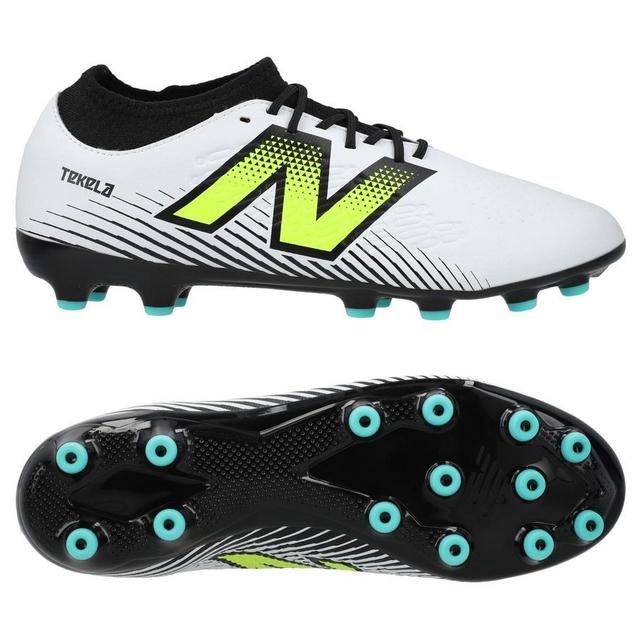 New Balance Tekela V4 Magique Ag - White/purple/volt - Artificial Grass (Ag), size 42½ on Productcaster.