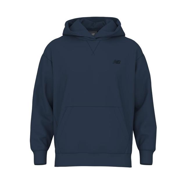 New Balance Hoodie Athletics French Terry - Navy, size Large on Productcaster.