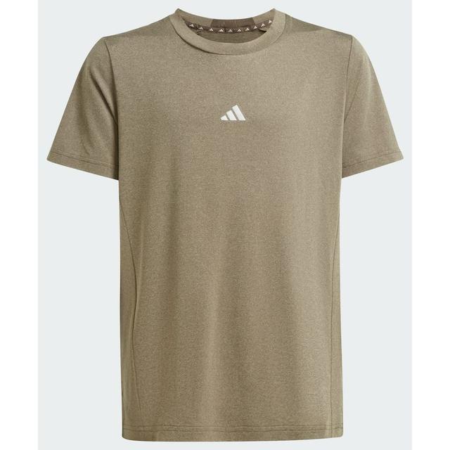 adidas Training Aeroready Heather Tee Kids, størrelse 116 cm on Productcaster.