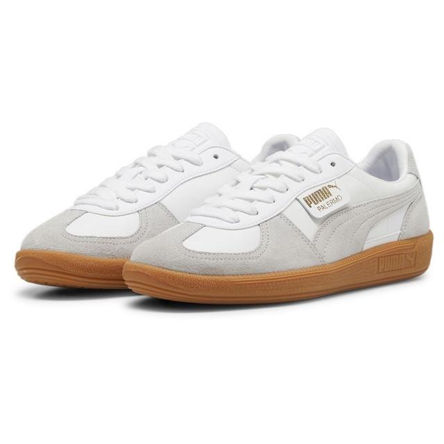 PUMA Sneakers Palermo Leer - Wit/grijs, maat 40½ on Productcaster.