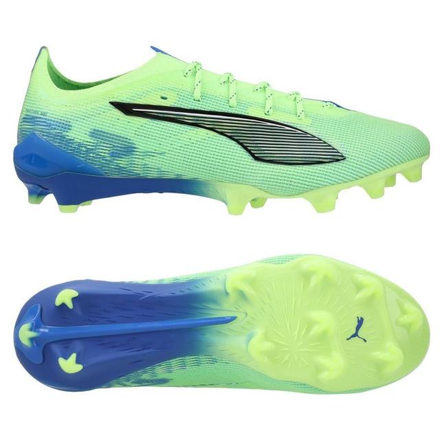 PUMA Ultra 5 Ultimate Fg Lights Out - Fizzy Apple/PUMA White/bluemazing - Grass (Fg), size 42 on Productcaster.