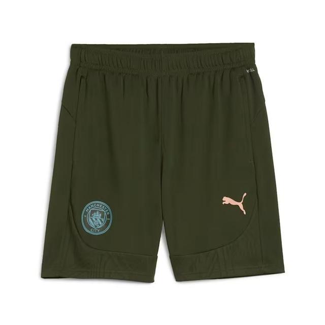 Manchester City Training Shorts - Green/bold Blue - PUMA, size X-Small on Productcaster.