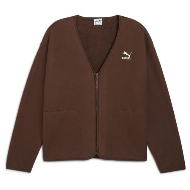 Classics Polar Fleece Cardigan Espresso Brown - PUMA, Größe XX-Large on Productcaster.