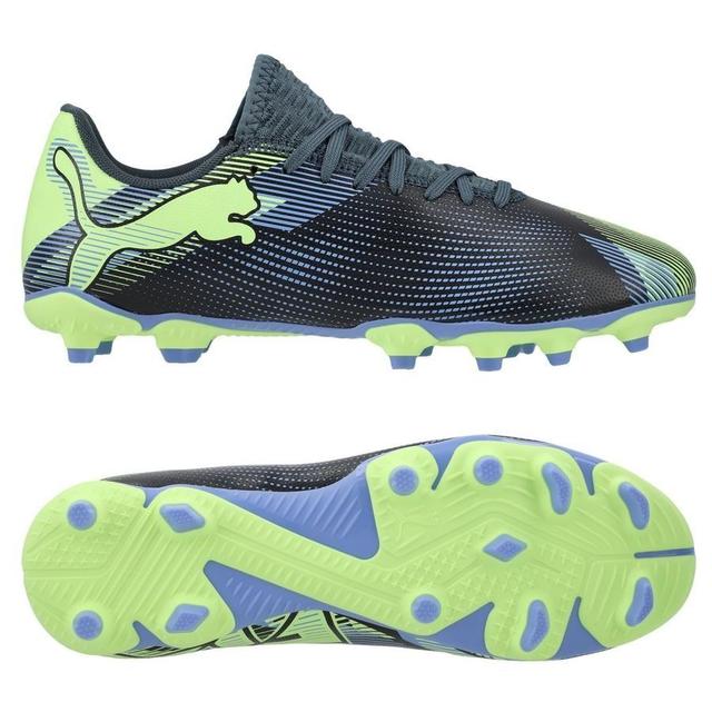 PUMA Future 7 Play Fg/ag Lights Out - Gray Skies/elektro Purple/fizzy Apple/PUMA White Kids, size 36 on Productcaster.