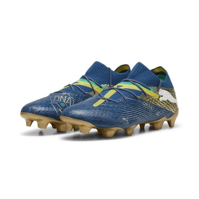 PUMA Future 7 Ultimate Fg/ag Njr Bna - Sailing Blue/marine Blue/pele Yellow/grassy Green/gold Limited Edition, size 44½ on Productcaster.