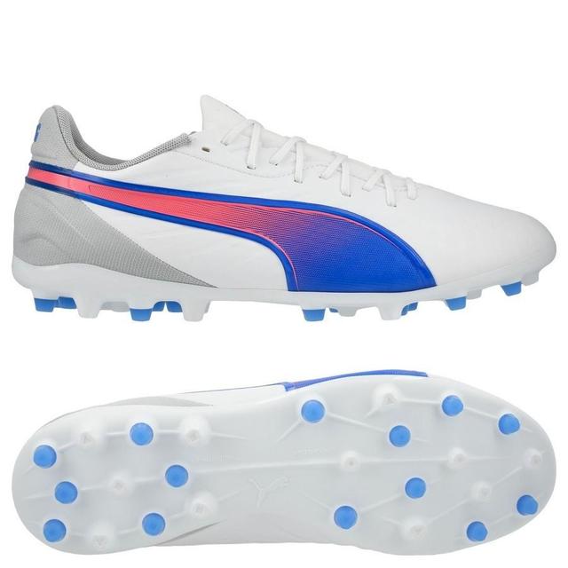 PUMA King Match Mg Formula - White/bluemazing/flat Light Gray, size 44½ on Productcaster.