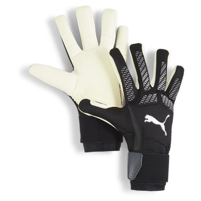 PUMA Goalkeeper Gloves Ultra Ultimate Hybrid Eclipse - PUMA Black/PUMA Silver, size 10½ on Productcaster.