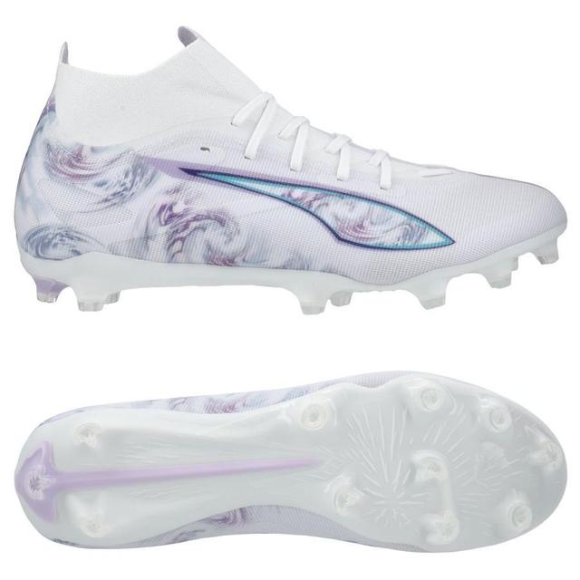 PUMA Ultra 5 Match + FG/AG Brilliance - White/Black/Spring Lavender Women LIMITED EDITION, size 36 on Productcaster.