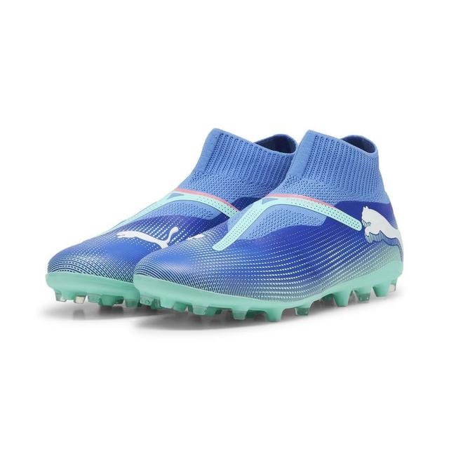 PUMA Future 7 Match + Laceless MG Formula - Blå/Hvid/Turkis, størrelse 46 on Productcaster.