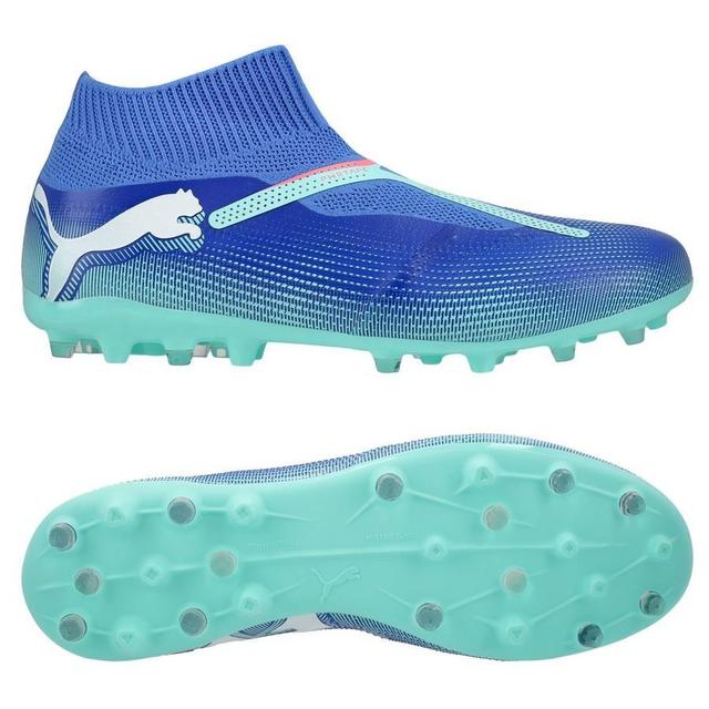 PUMA Future 7 Match + Laceless MG Formula - Bluemazing/PUMA White/Electric Peppermint, size 44½ on Productcaster.