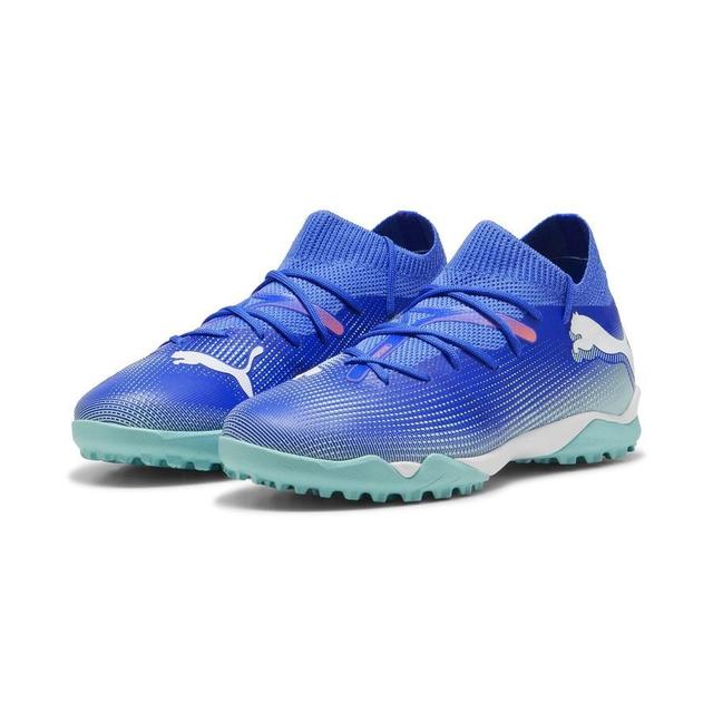 PUMA Future 7 Match + Mid TT Formula - Bluemazing/Weiß/Electric Peppermint Kinder - Turf (TF), Größe 38 on Productcaster.