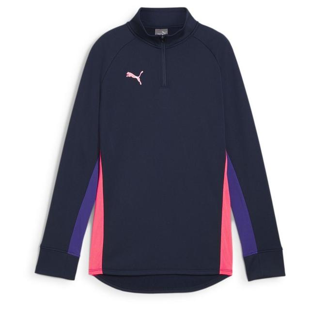 PUMA Training Shirt Individualblaze 1/4 Zip - Club Navy/dark Amethyst Women, size XX-Large on Productcaster.