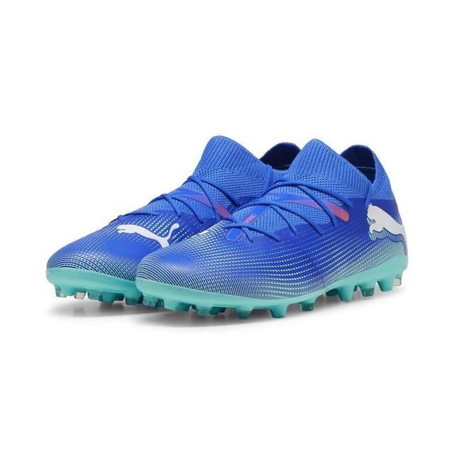 PUMA Future 7 Match MG Formula - Bluemazing/Weiß/Electric Peppermint, Größe 46 on Productcaster.