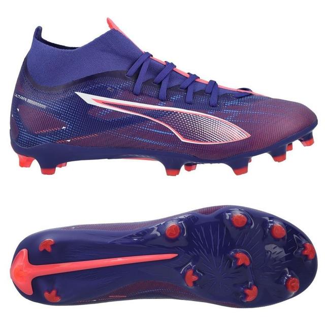 PUMA Ultra 5 Match + FG/AG Formula - Lapis Lazuli/PUMA White/Sunset Glow, size 46½ on Productcaster.