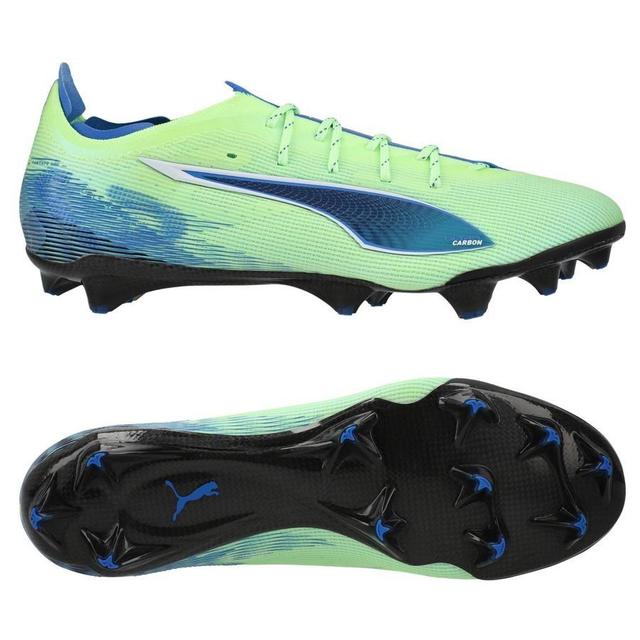 PUMA Ultra 5 Carbon FG Lights Out - Fizzy Apple/Hvit/Blå Dame - Gress (FG), størrelse 39 on Productcaster.