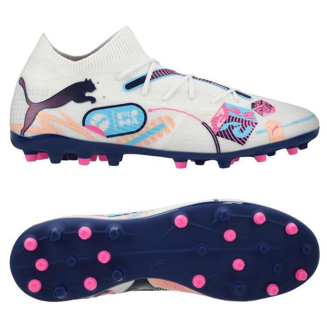 PUMA Future 7 Match Mg Volume Up - White/luminous Blue/poison Pink/fizzy Melon, size 46½ on Productcaster.