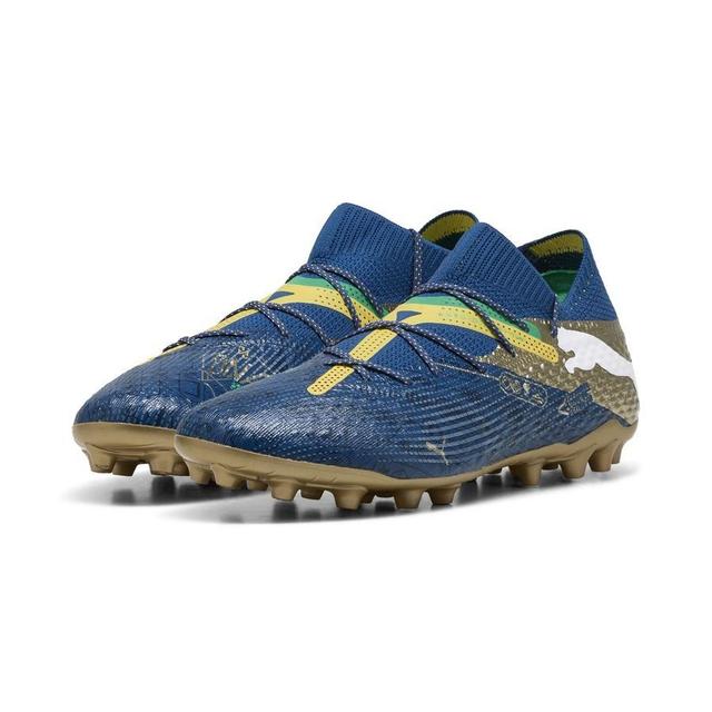 PUMA Future 7 Ultimate Mg Njr Bna - Sailing Blue/marine Blue/pele Yellow/grassy Green/gold Limited Edition, size 43 on Productcaster.